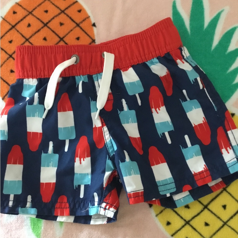 Icecream Red and Blue Popsicle Shorts